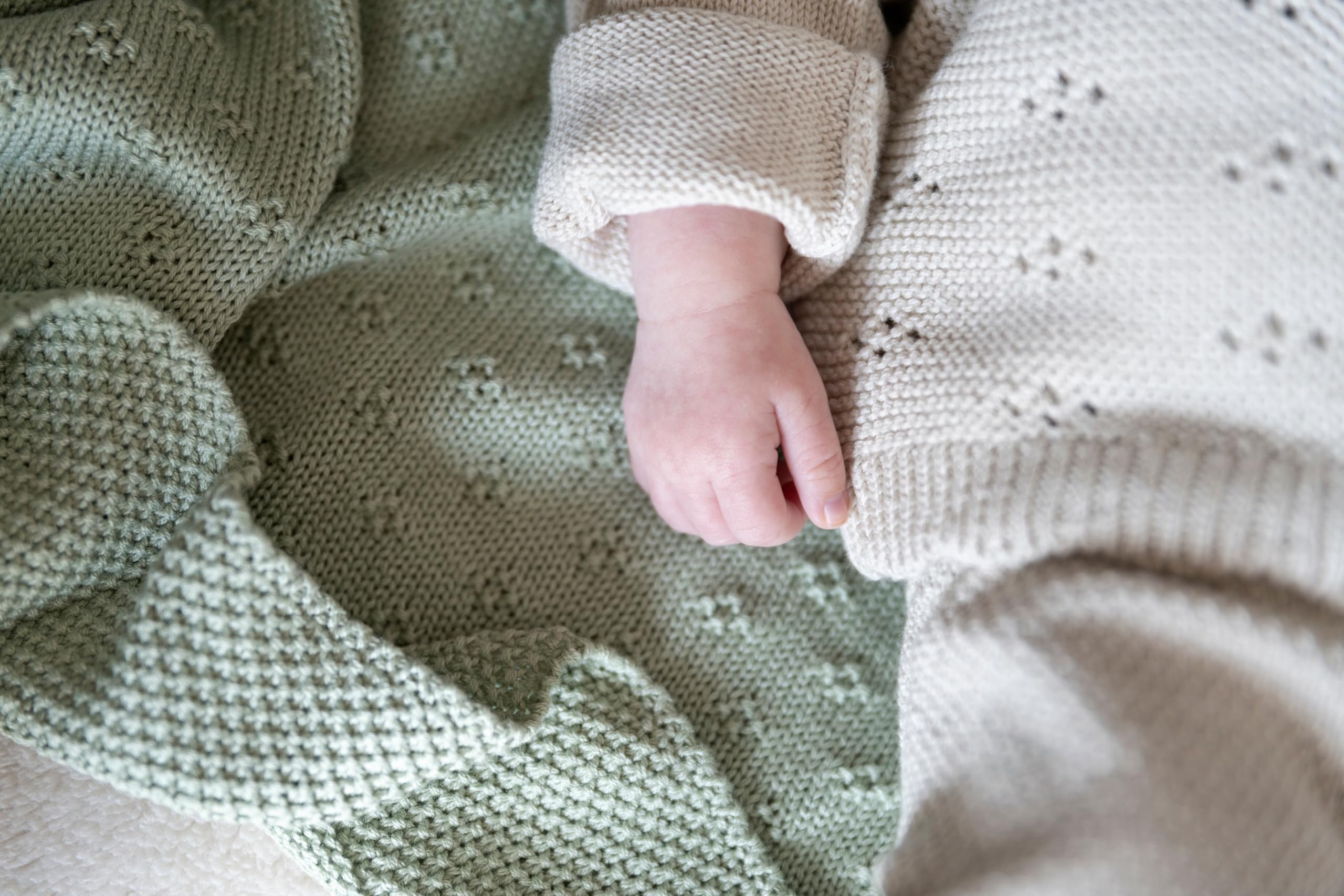 Baby's Only - Manta de Cuna Mood - Laurel Green - 100x135 cm