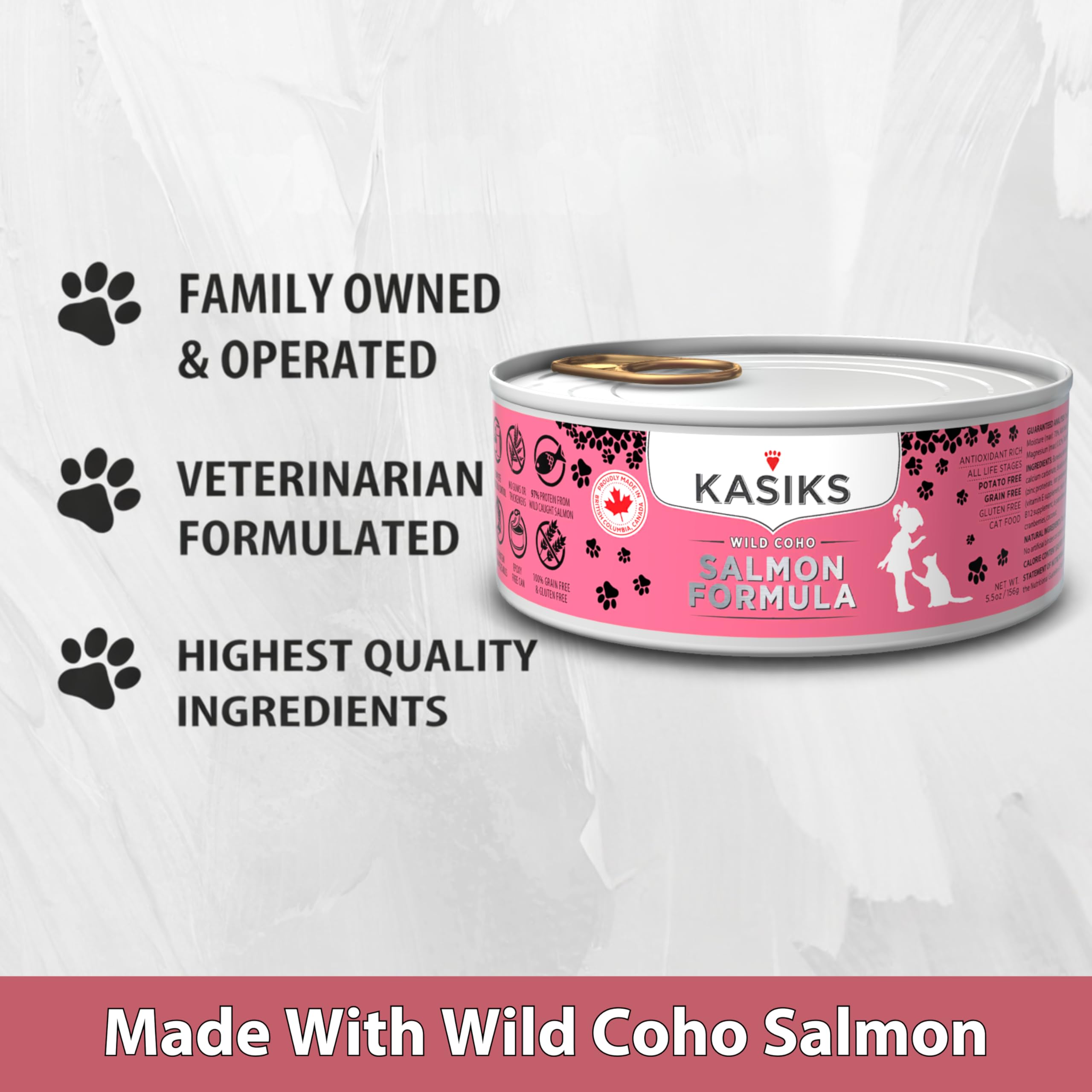 Amazon.com : FirstMate Pet Foods KASIKS Wild COHO Salmon CAT 24/5