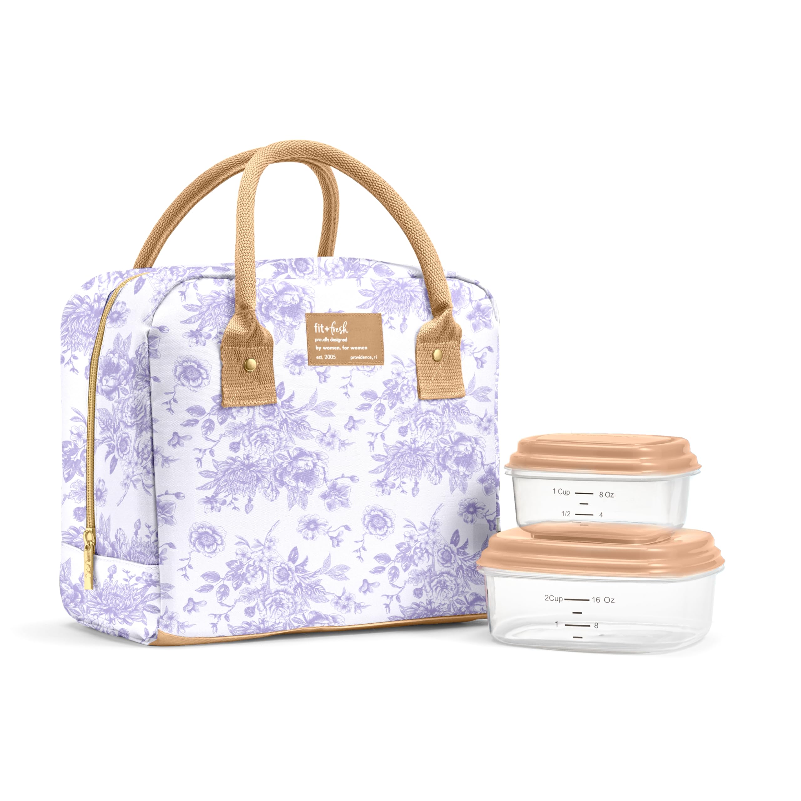 Fit & Fresh Bloomington Lunch Bag (Lavender Toile)