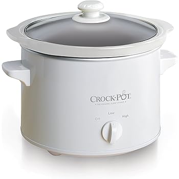 Mr. Coffee Crock-Pot 5025-WG-NP 2.5QT, White Slow Cooker, 2.5 quarts