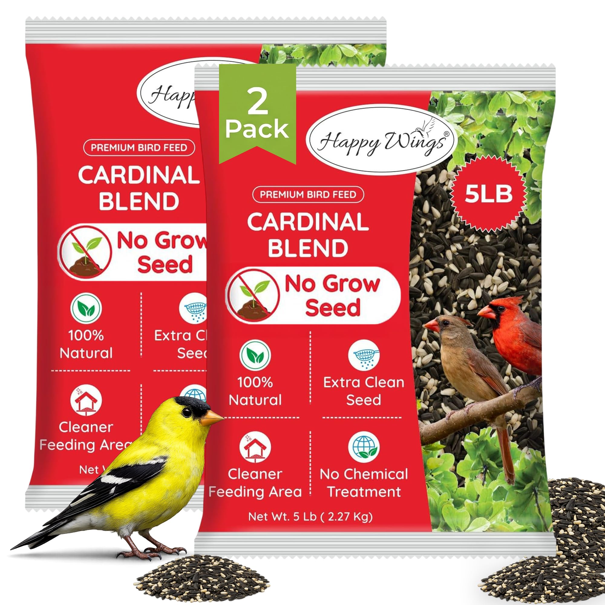 Happy Wings Cardinal Blend 10 lb Dual Pack
