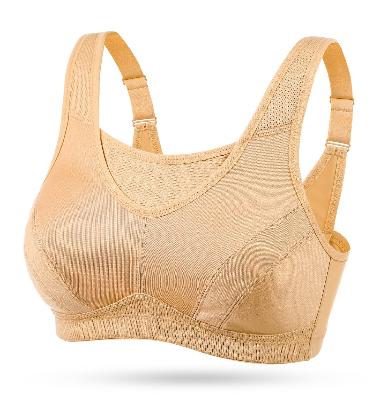 WingsLove Women’s High Impact Comfort Full Support Non Padded Sport Bra — view 14