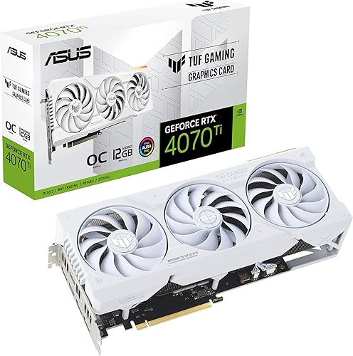 ASUS TUF Gaming NVIDIA GeForce RTX 4070 Ti OC - Tarjeta gráfica para juegos (PCIe 4.0, 12 GB GDDR6X, HDMI 2.1a, DisplayPort 1.4a)