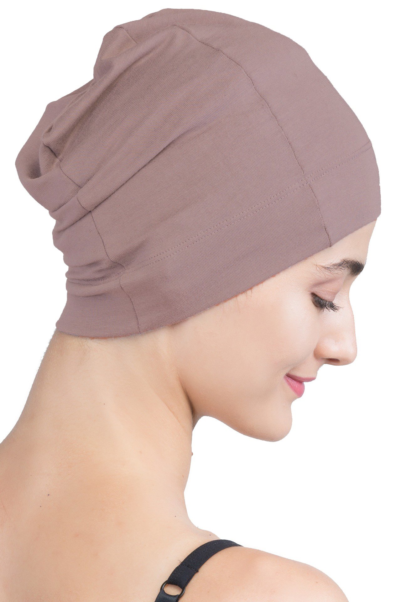 Deresina Headwear Women's Mink Deresina's Unisex Snug Fit Bamboo Sleep Cap For Hair Loss ( - One Size)