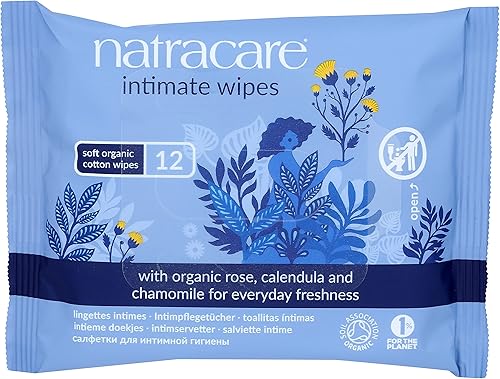 Miniatura 3 de Natracare toallitas íntimas de algodón orgánico, 12 unidades, 0782126200150, paquete de de 1, 1