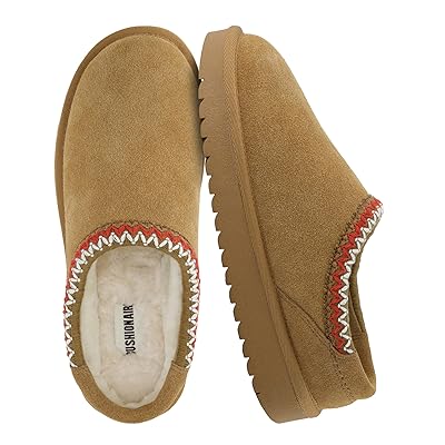 CUSHIONAIRE Keto Womens Slippers Slip-On Suede Mule Slipper - Cozy & Stylish, Memory Foam & Faux Fur Lining, Wide Widths Available