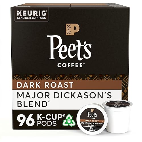 Vista 76 de Peet's Coffee, Cápsulas K-Cup Dark Roast para cafeteras Keurig, tostado francés, 88 unidades (4 cajas de 22 cápsulas K-Cup)