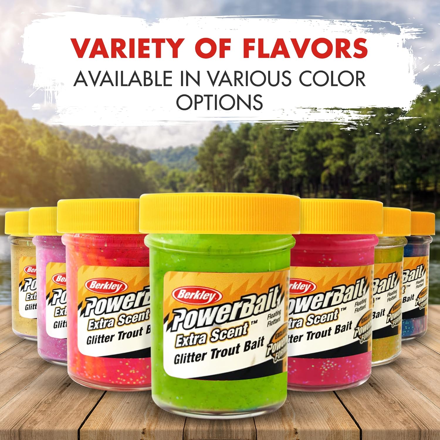 Lurwind Berkley PowerBait Combo Glitter Trout Dough Bait Bundle - 6-Pack with Rigging Guide - Versatile Floating Trout Nibble for Freshwater & Saltwater - Premium Trout Fishing Baits & Attractant