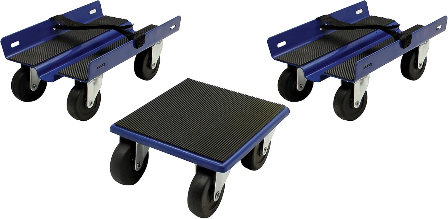Extreme Max snowmobile dolly system, blue