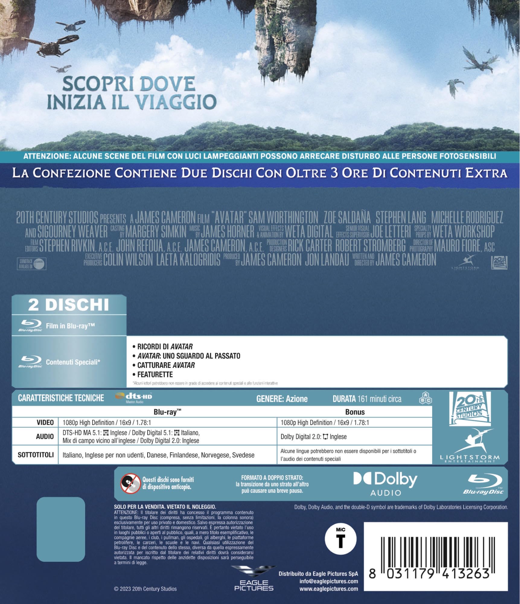 Avatar - Remast. (2 BD) (Film +Extra)