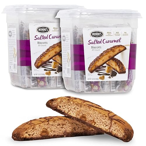 Nonni's Biscotti Value Pack, caramelo salado, 21 onzas, paquete de 2
