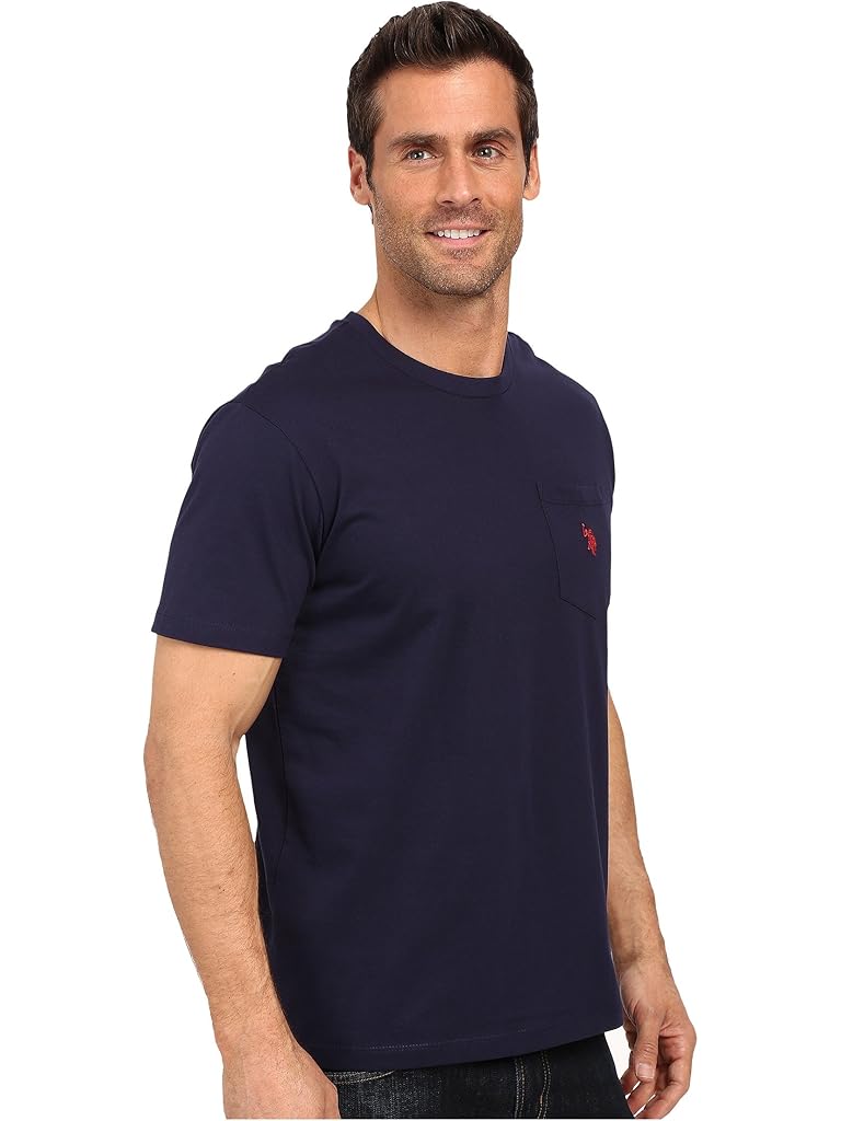 U.S. POLO ASSN. Solid Crew Neck Pocket T-Shirt