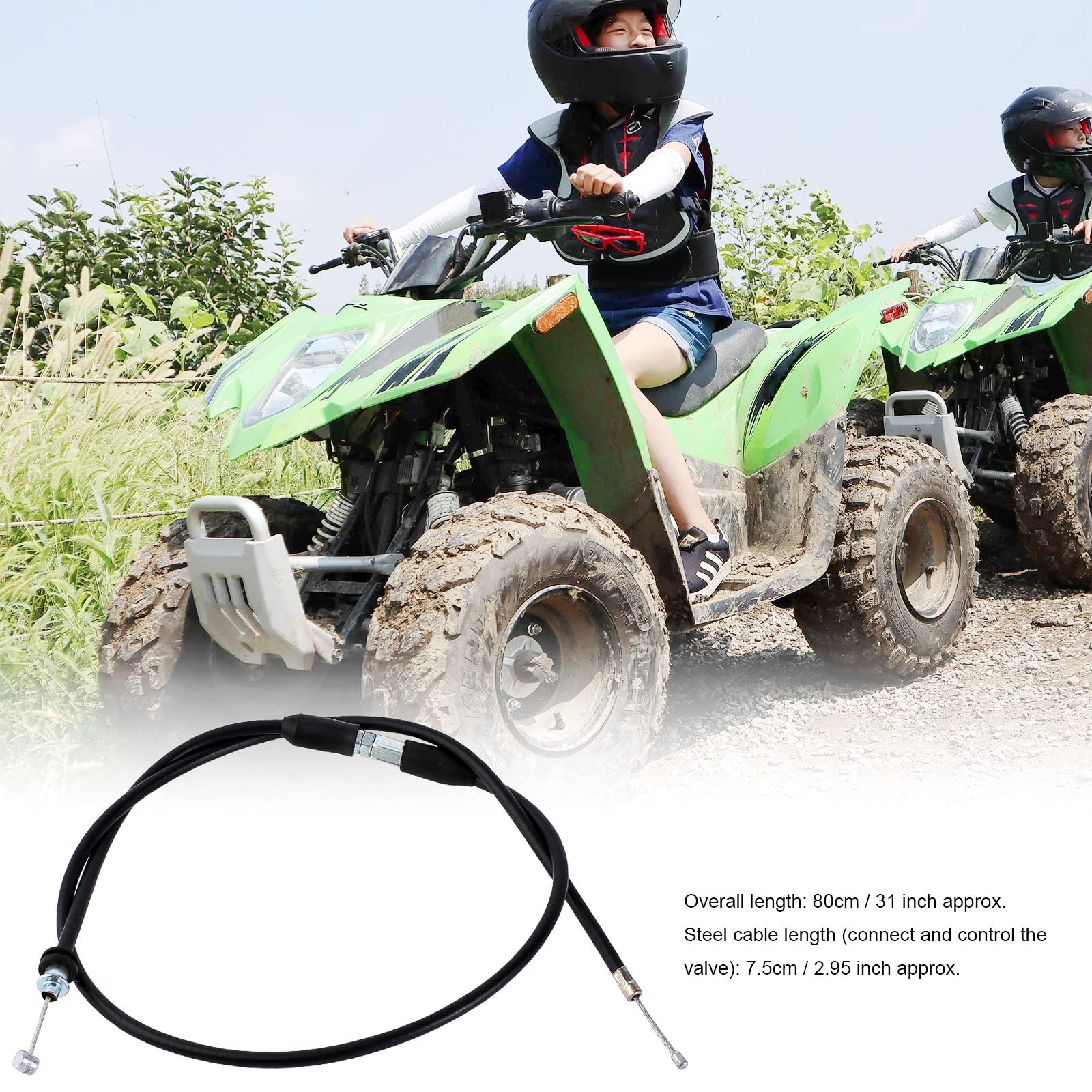 Accélérateur Pouce Motopartscenter – Pour VTT/Quad 50cc à 125cc – Noir – Neuf