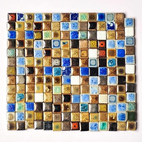 500g1.1lb Random Color Irregular Ceramics Mosaic Tiles,DIY Making Creative Ceramic Mosaic Tiles for DIY Craft Plates Flowerpots Vases Cups Mosaic