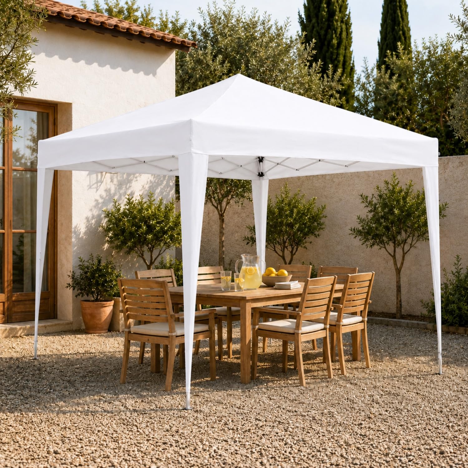 Carpa Plegable para Jardín con Estructura de Acero 300x300x300cm 7house