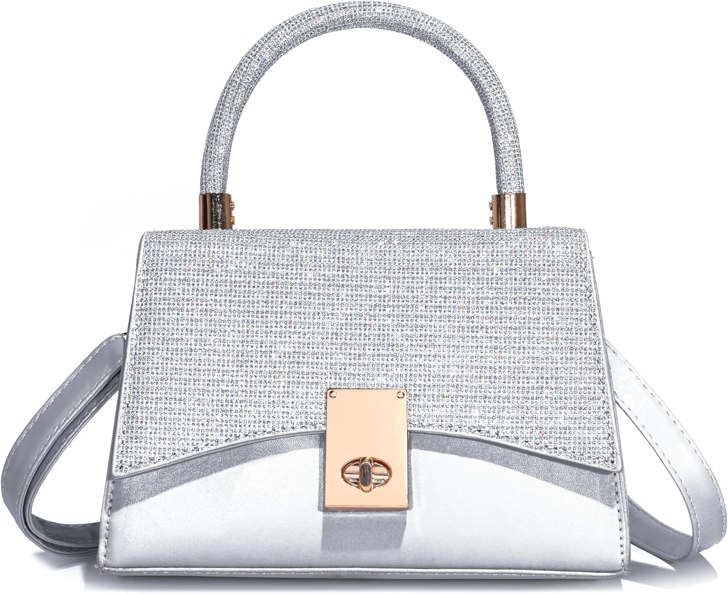 JHVYF Women Work Purses Satchel Crocodile Pattern Shoulder Bag Top Handle Handbags with Matching Clutch 2pcs Set