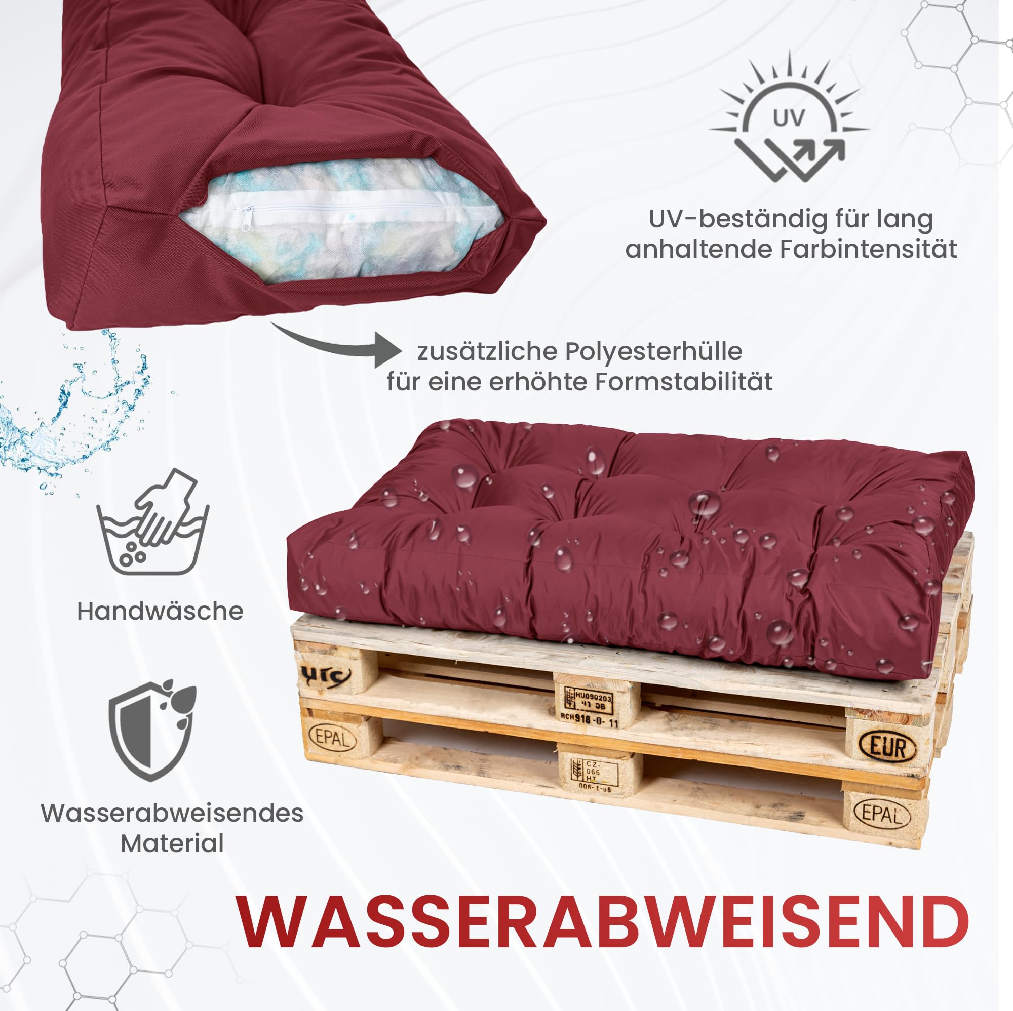 Palettenkissen für Europaletten 120x80cm kaufen Palettenkissen für Europaletten 120x80cm kaufen