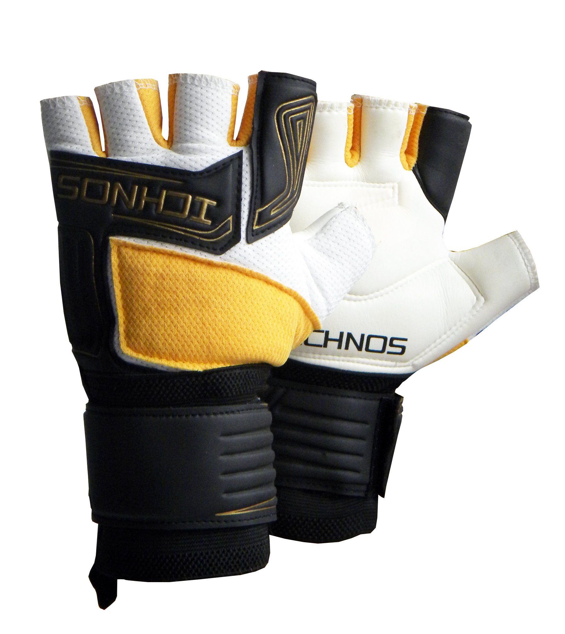 ICHNOS Futsal adult size cropped fingers five-a-side goalkeeper gloves (9)