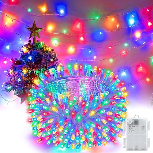 Cadena de luces que funcionan con pilas