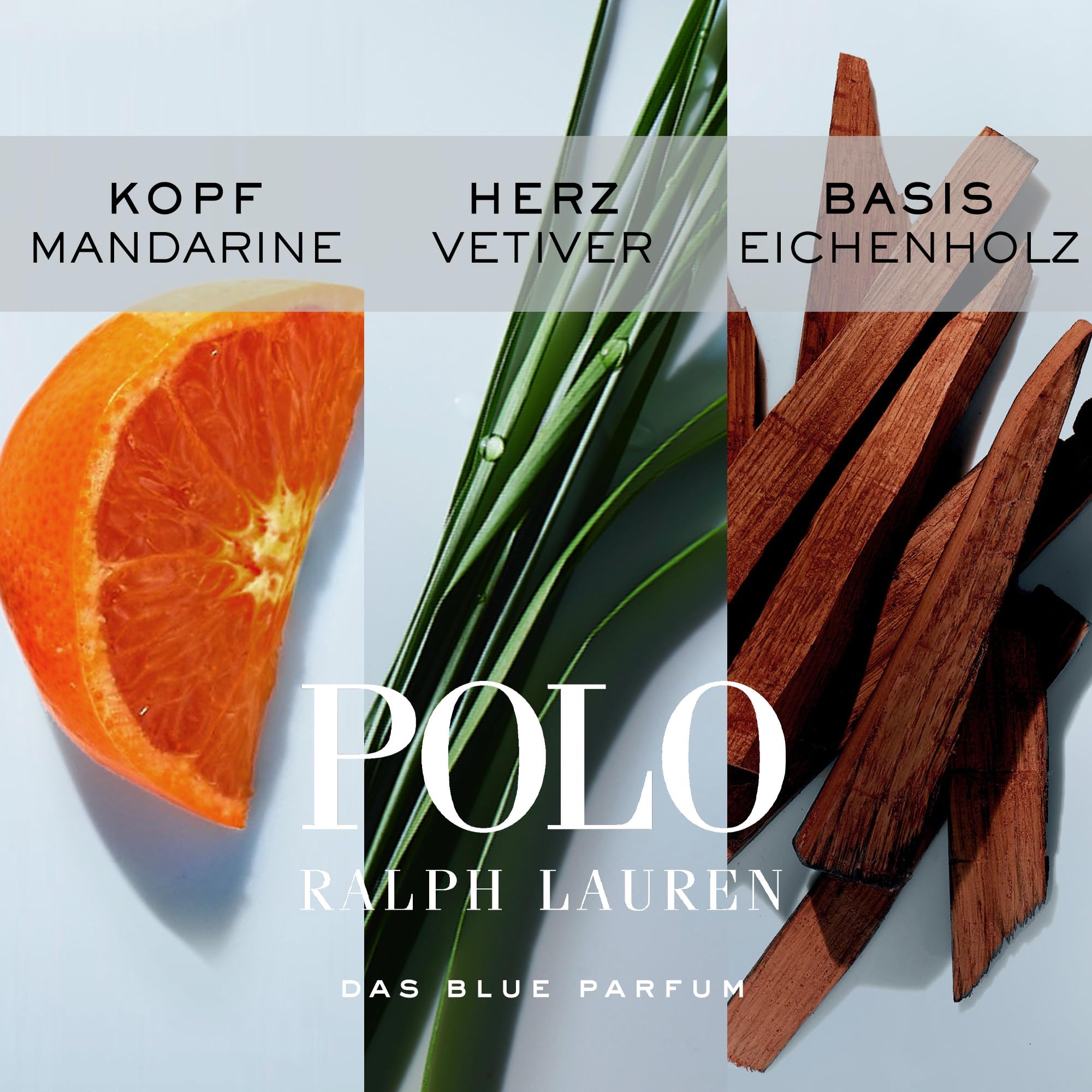 Ralph Lauren Polo Blue Parfum für Herren, fruchtig-holziger Duft mit Mandarine, Rosa Pfeffer & Patchouli, für anspruchsvolle Männer