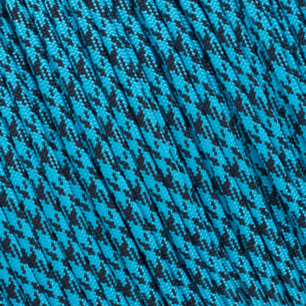 Parachute 550 Paracord Type III 7 Strand - (Neon Turquoise Camo, 10 Feet)