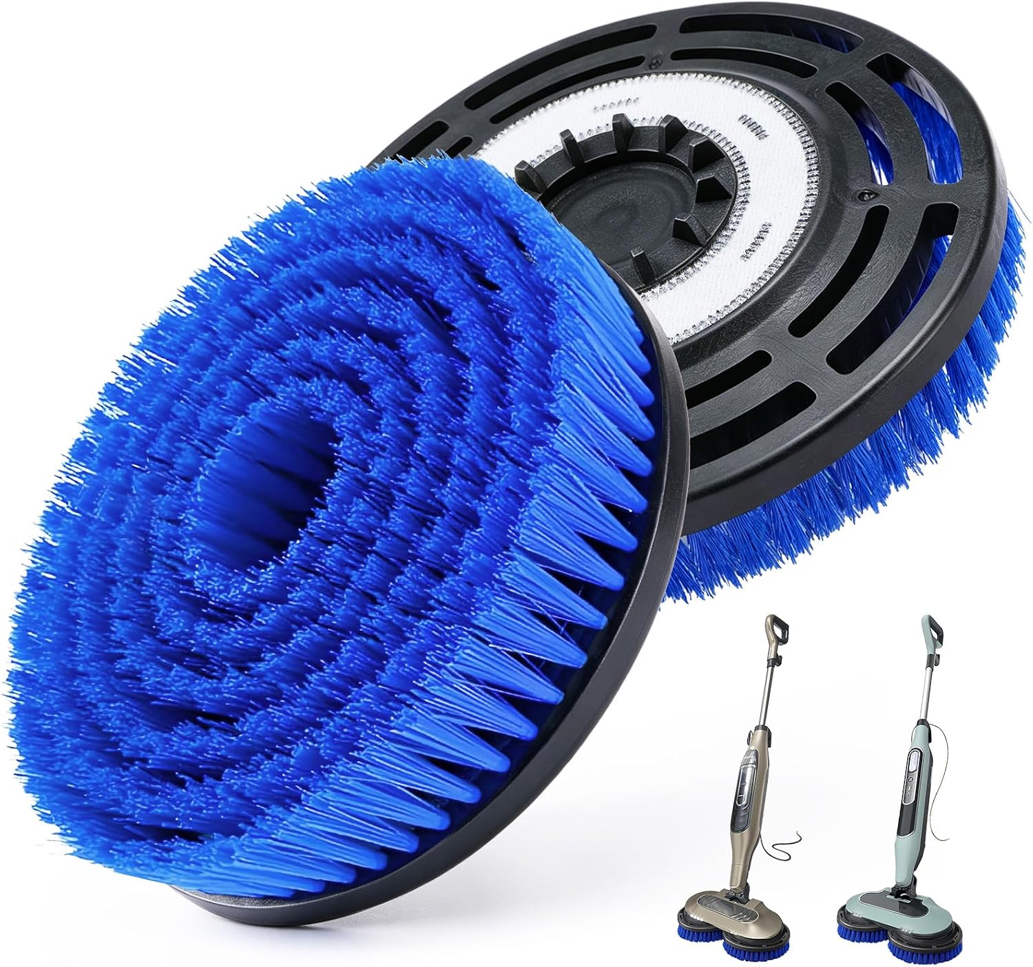 Upgraded Steam Mop Pad Replacement Brush Heads for Shark Steam & Scrub Mop | Powerful Scrub Brushes for S8201 S8001 S7000 S7001 S7201,Cleaning & Polishing Brushes for Sealed Hard Floors & Tile Grout