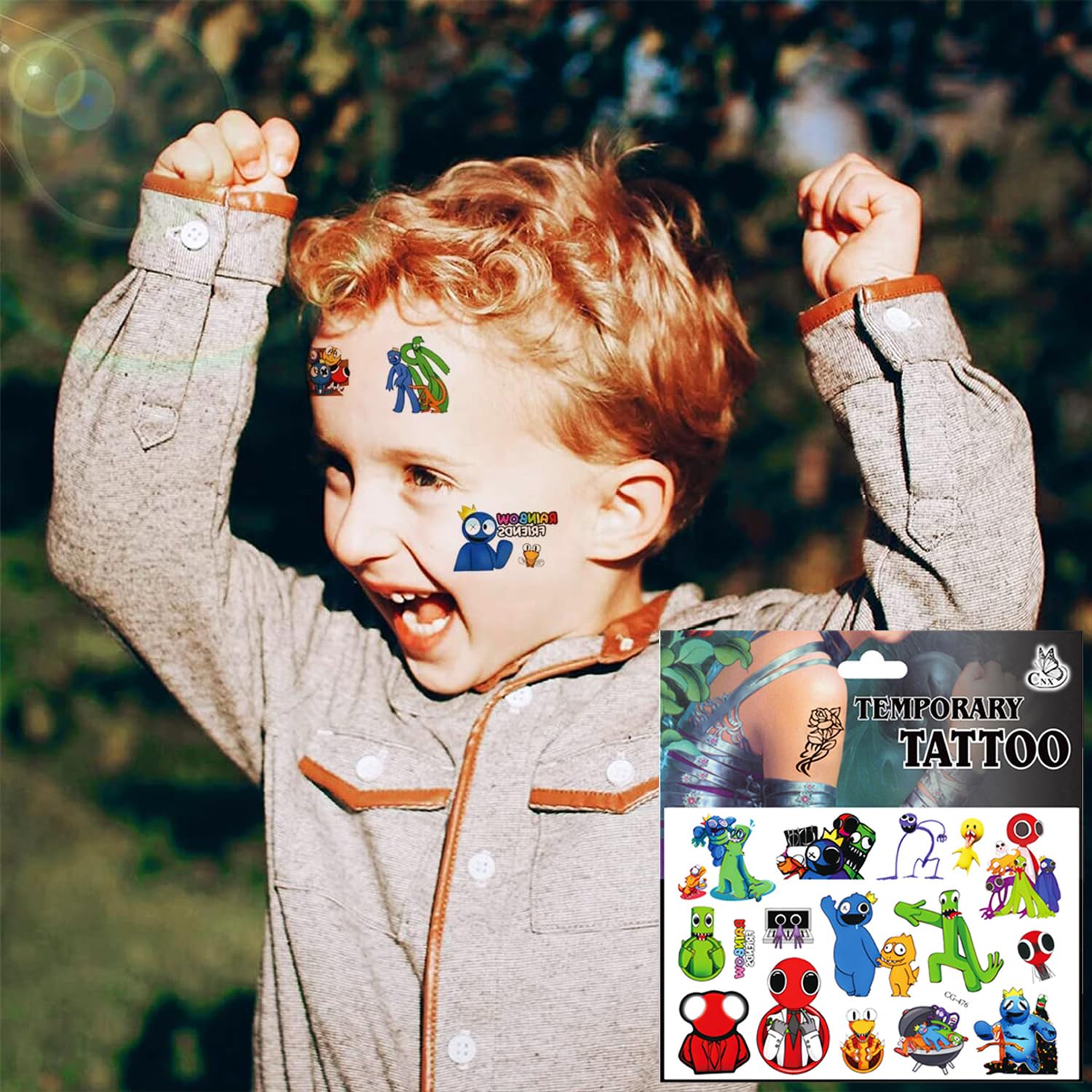 Valentinstag Slap Armbänder & Temporäre Tattoos – 12 Bunte Armbänder + 12 Blatt Tattoos Für Kinderparty