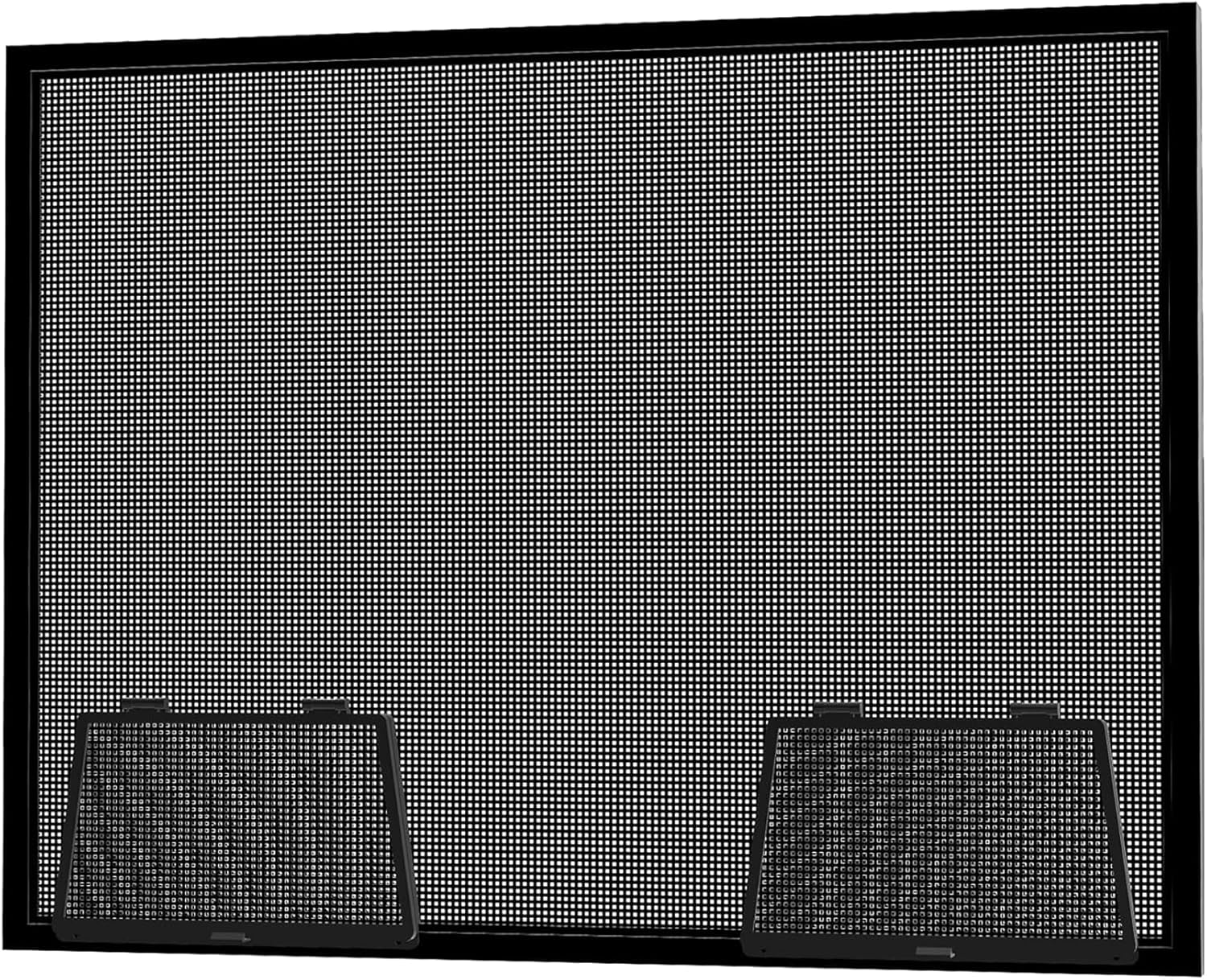 Custom Window Screen Replacement, Fully Assembled, Custom Ordered Extruded Hinged Wicket (WK1) with Hinge Opening