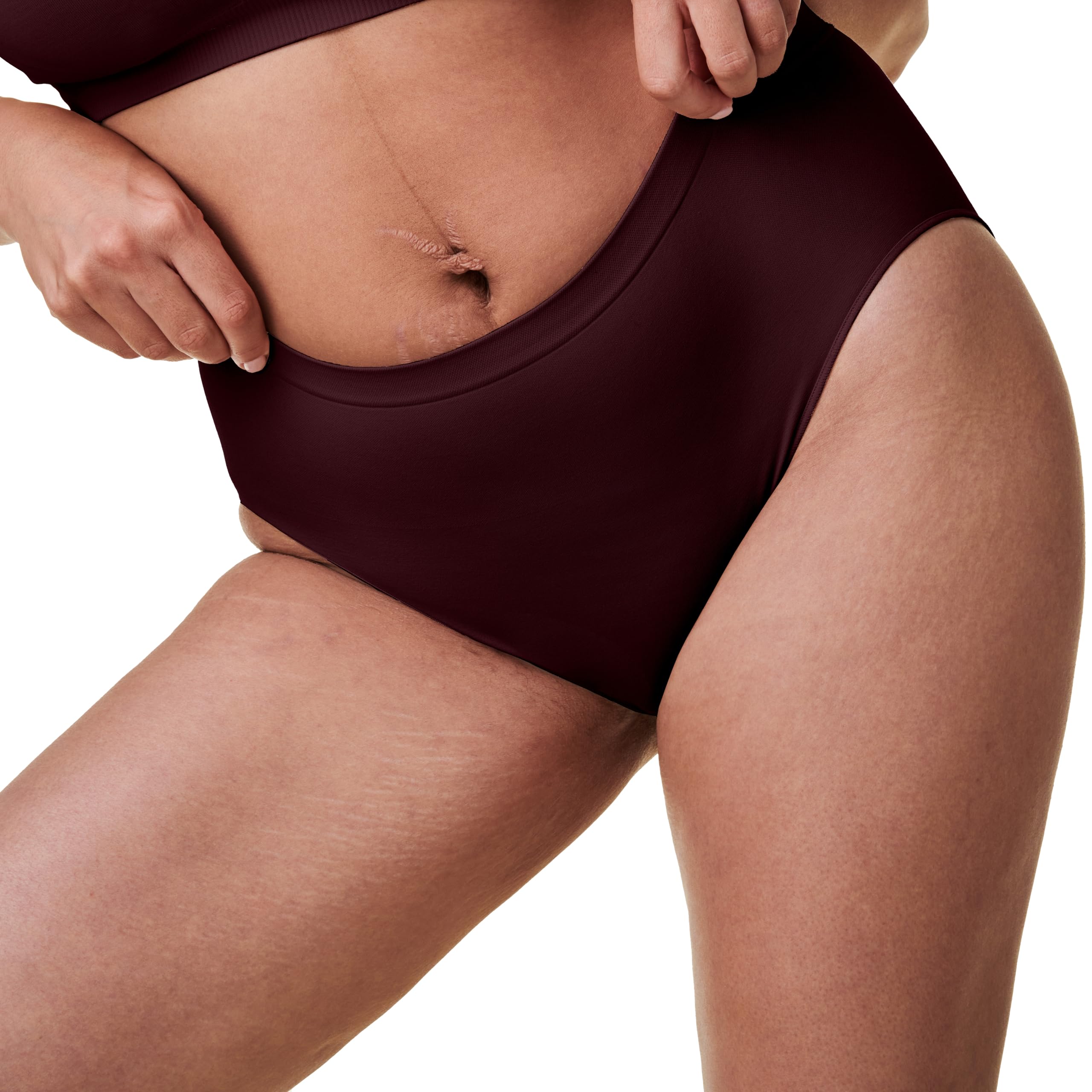 Bravado Designs Sustainable Panty | High-Rise | Seamless | Cherry | XL/XXL