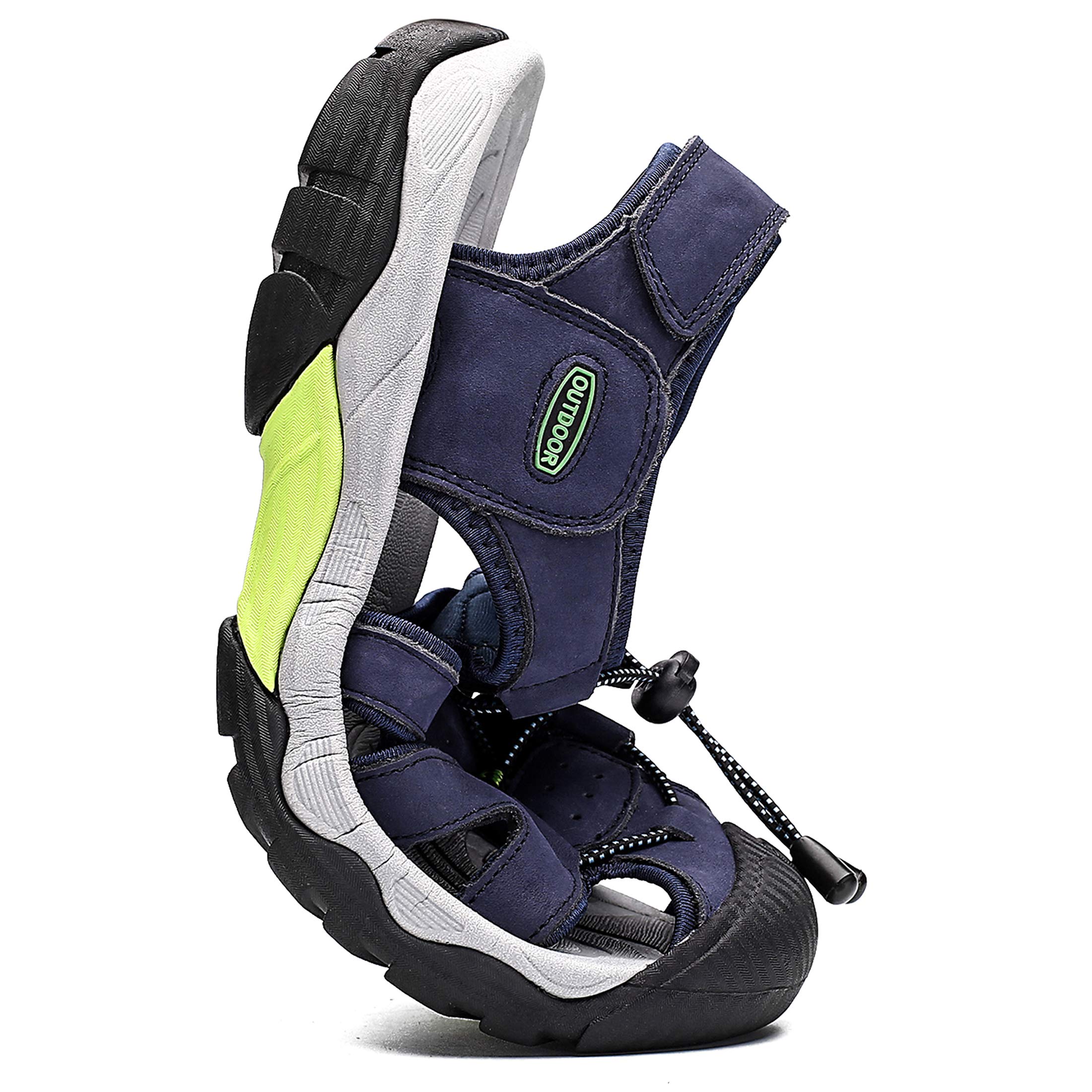 ZYLDK Sandali Sportivi Scarpe Estivi da Spiaggia per Uomo all'aperto Trekking Traspirante da Pescatore in Pelle Sandalo Acqua