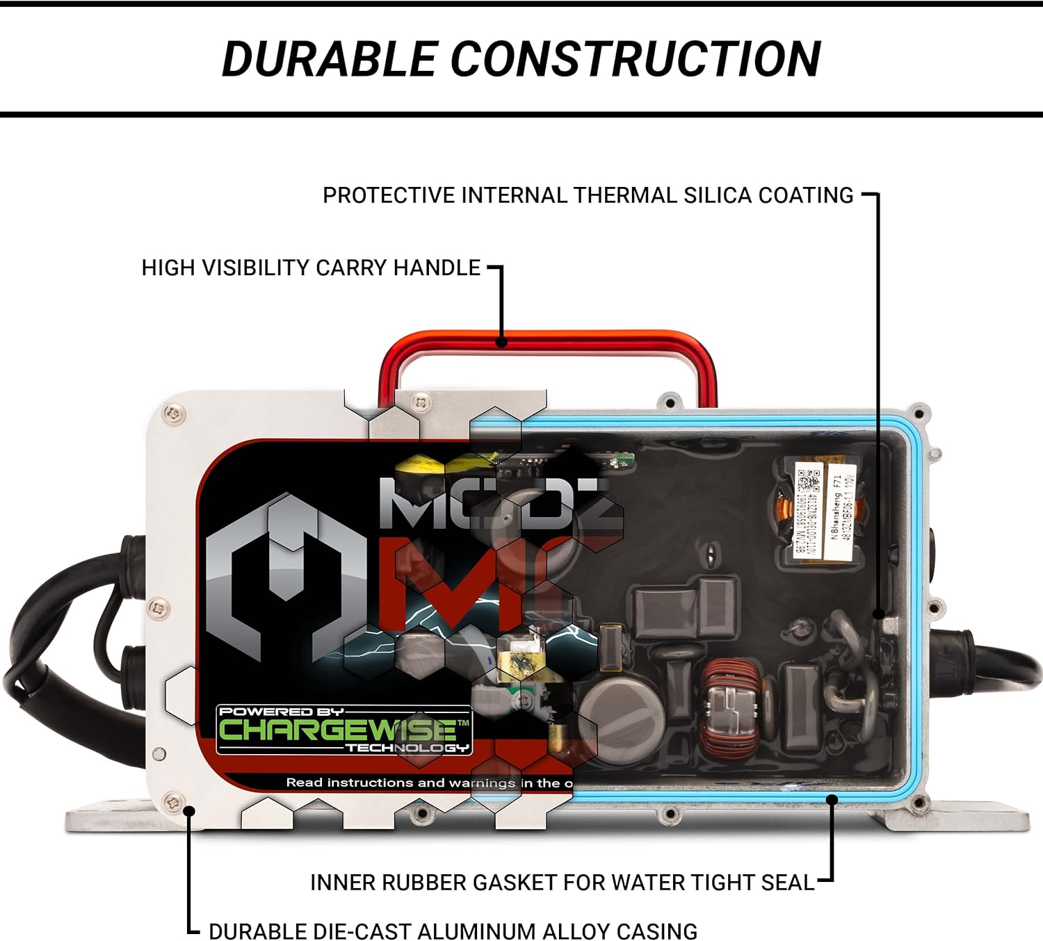 MODZ® Max36 15 AMP EZGO TXT Battery Charger for 36 Volt Golf Carts - Image 5