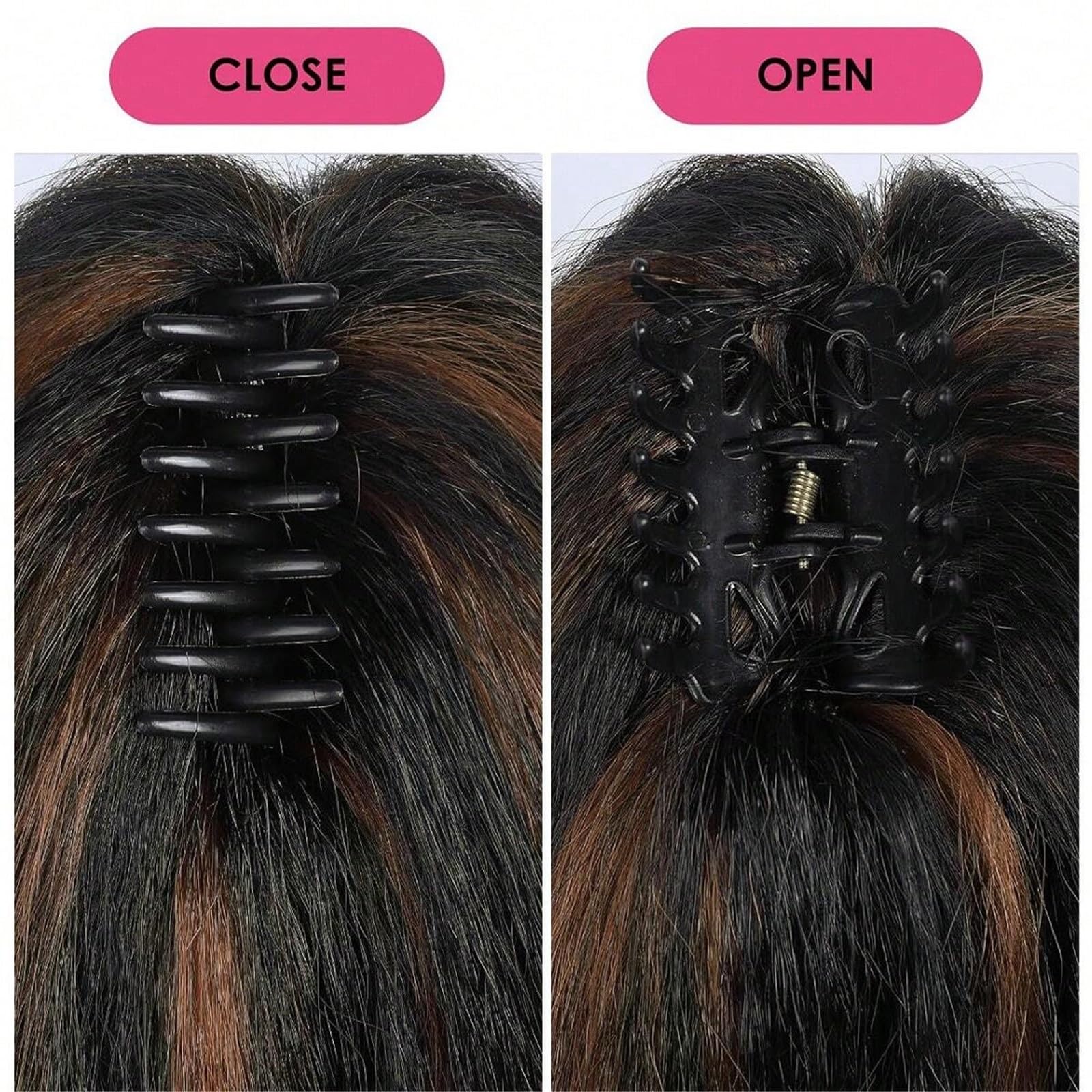 Naturalny Kucyk Afro z doczepianymi warkoczykami z syntetycznych włosów w naturalnym afrykańskim stylu, puszysta, długa ozdoba do włosów Idealny wygląd(#1B,28inches)