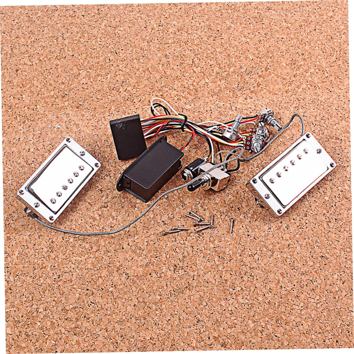 Pickup Attivo Per Chitarra Humbucker Durevole Con Scatola Per Batteria Parte Di Ricambio Per Chitarra Elettrica e Basso Per Amanti e Musicisti