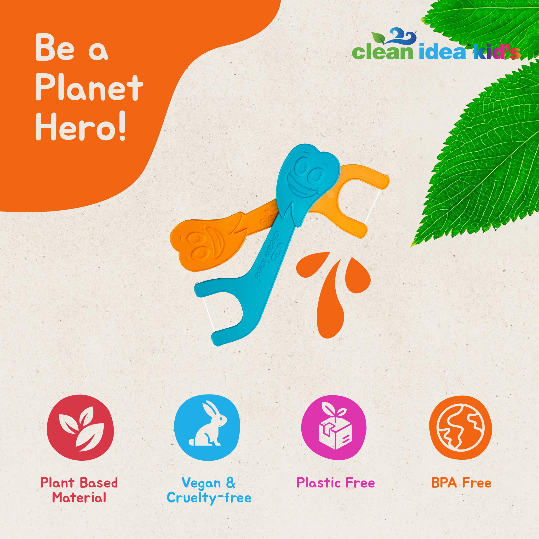 Ecoflosser para niños, 200 unidades
