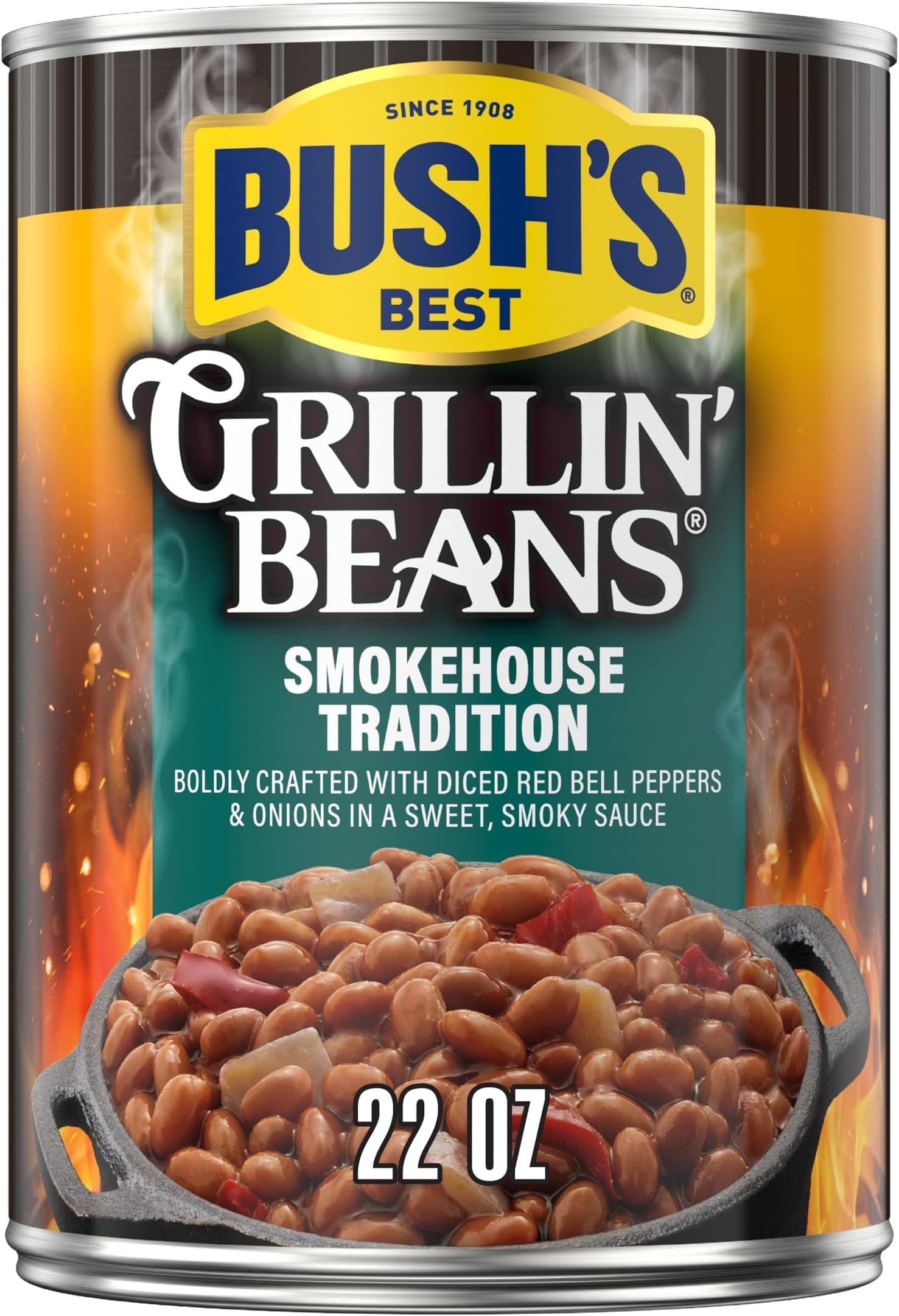 Bush's Best Smokehouse Tradition / 22 Ounce (Pack of 5) / 22 oz (Pack of 1) Baked Beans