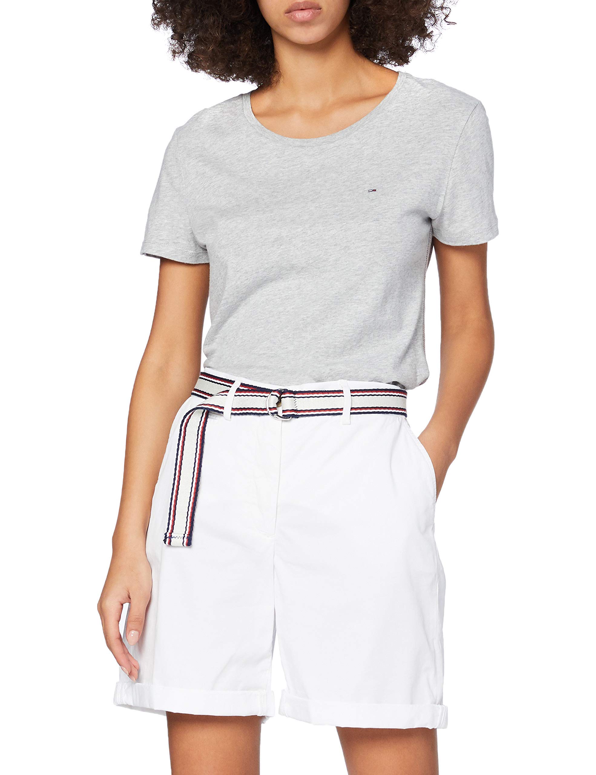 Tommy Hilfiger Signature Tape Belt Bermuda Shorts Pantalones Cortos para Mujer
