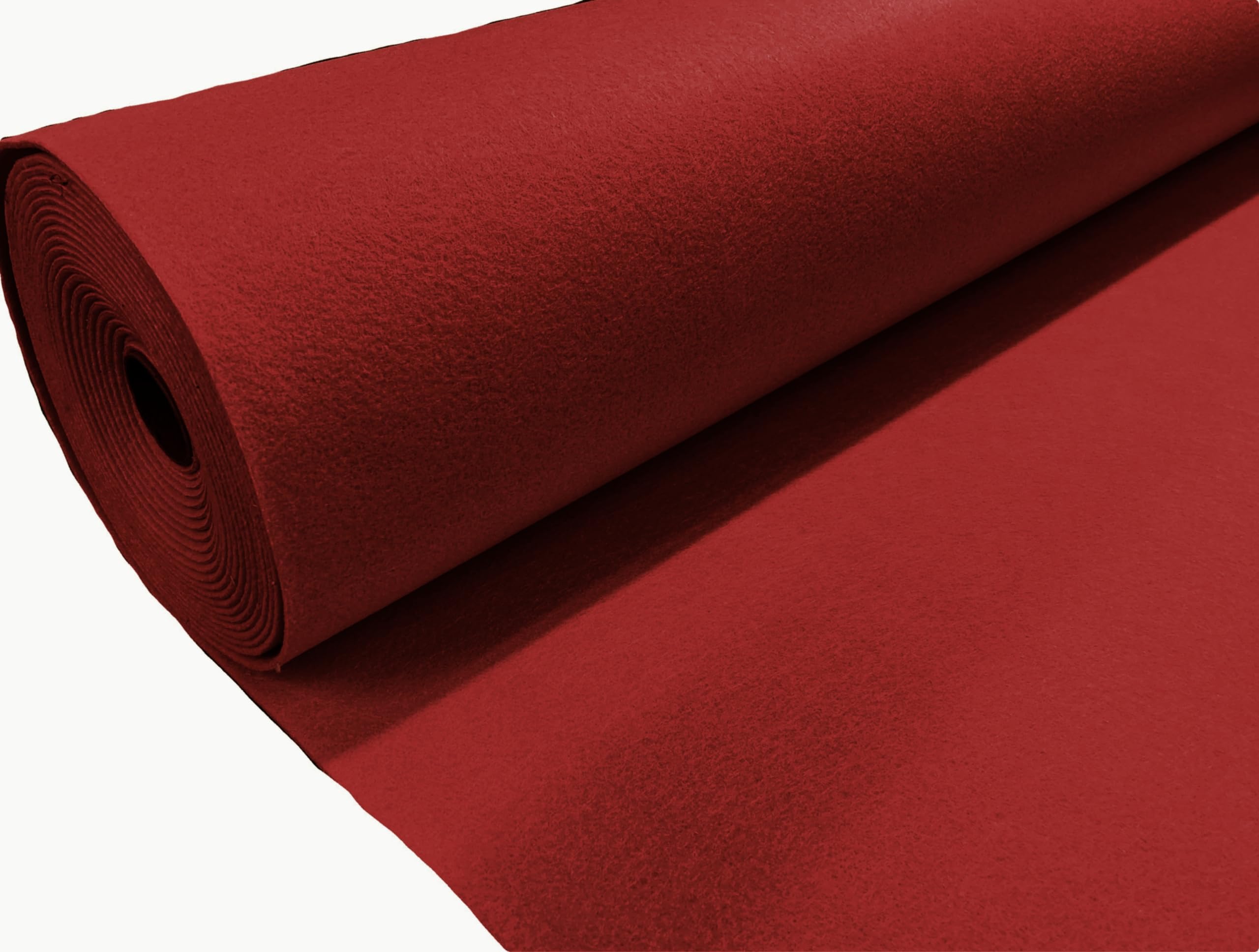 Felt Fabric Plain Colour Polyester 3 Different Sizes: A4 Sheets/Half metre/Metre 90cm Wide (Wine Red, Half Metre (50cm x 90cm)) โ image 1