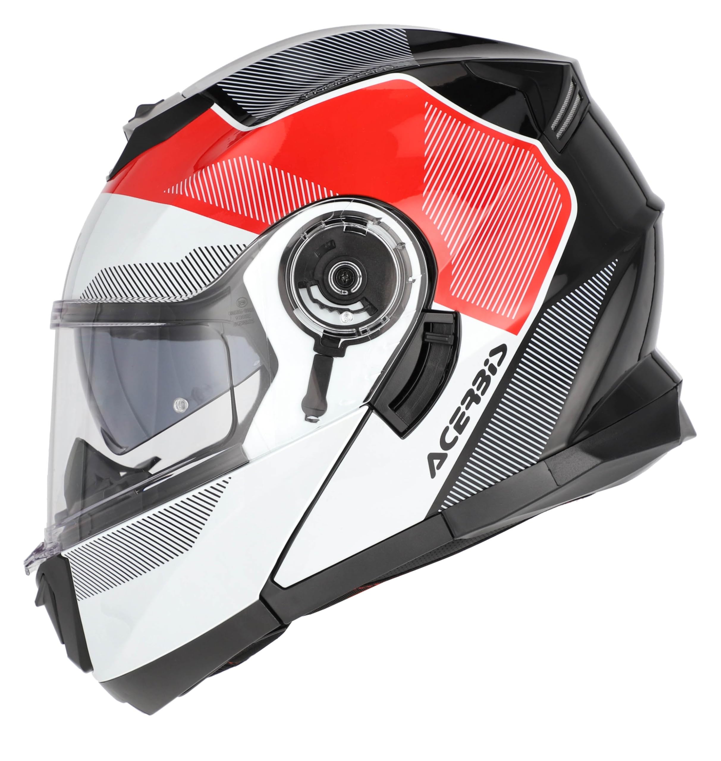 Casco Modular SEREL Rojo Negro Talla L 58/59 Sun Visor Homologacion 22.06