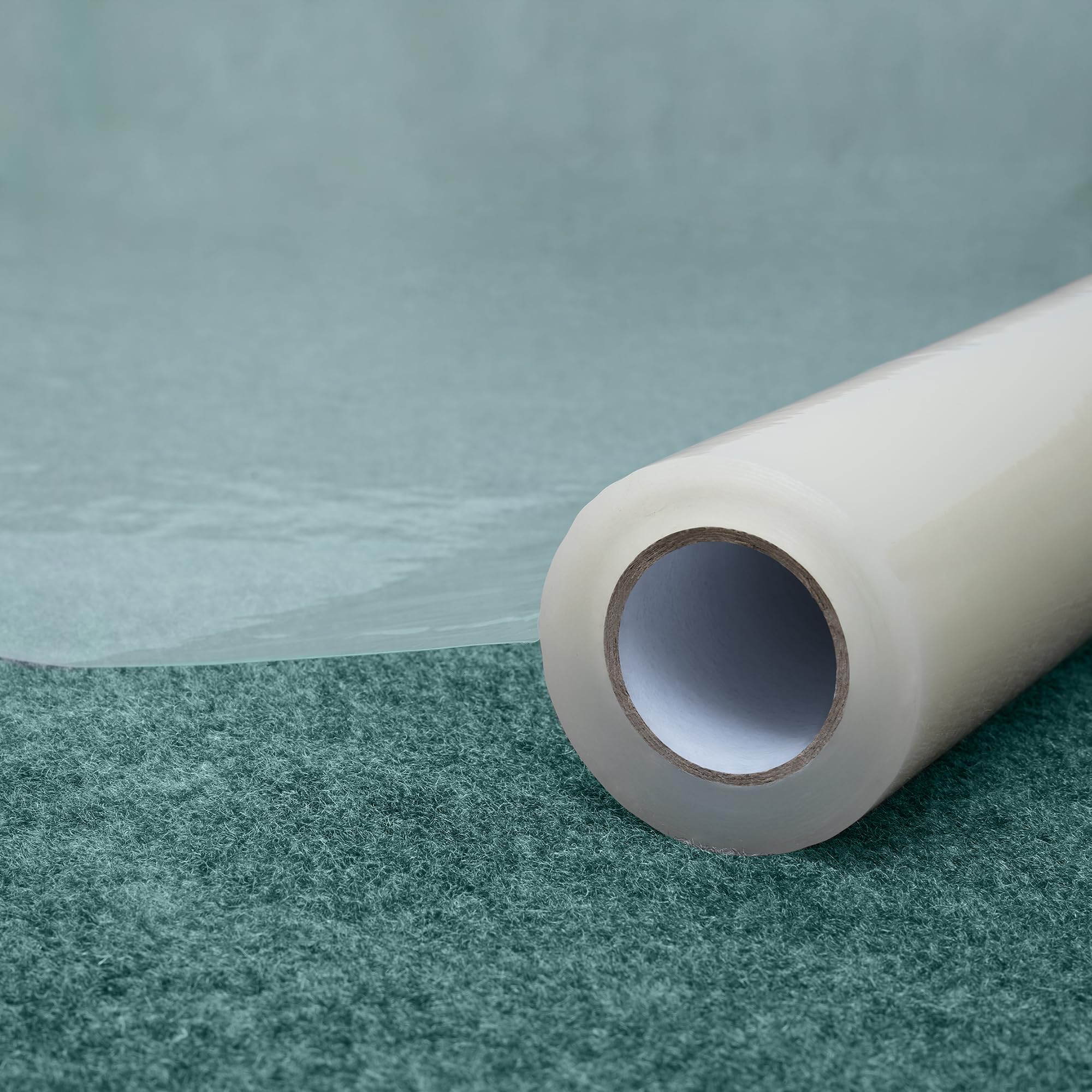 Winsome Clear Carpet Protector Single Roll 100 Meter x 60cm | 60 Micron Carpet Protection Film | Tackles Dust, Paint Spill & Foot Traffic | Plastic Dust Sheet for Decorating | Best for Low-Pile Carpet