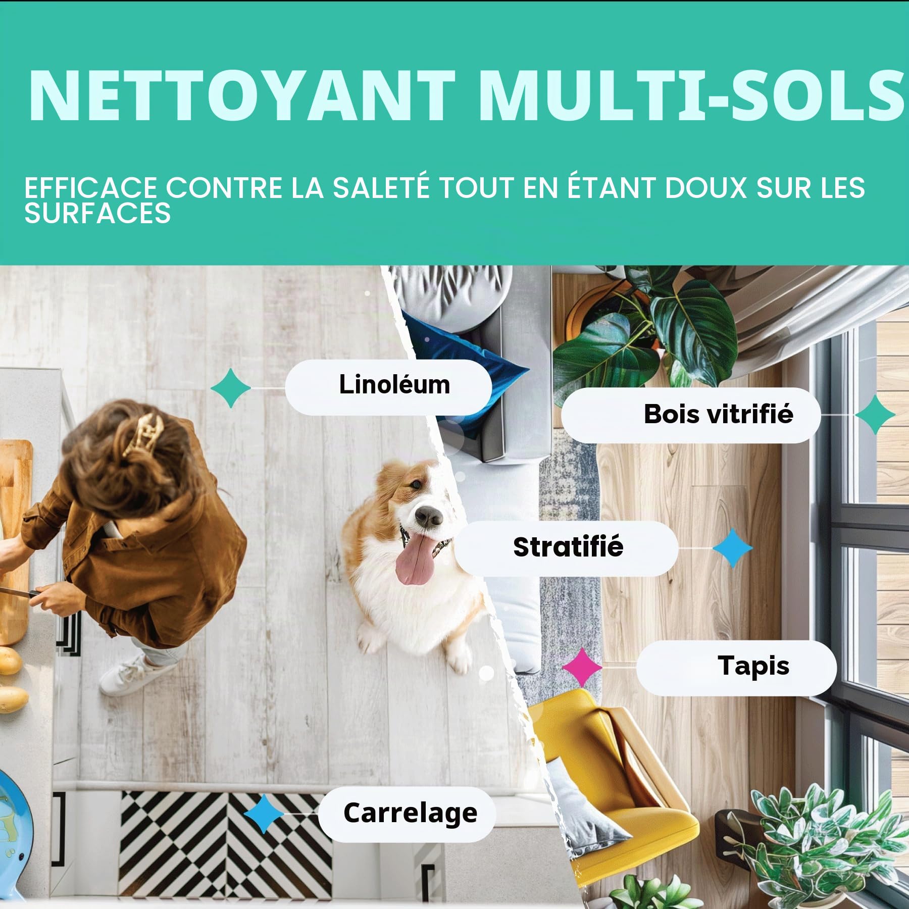 Dirtbusters - Solution de machine multi-sols avec désodorisant - 5 litres - Pour toutes les machines de nettoyage de sols et les machines à moquette