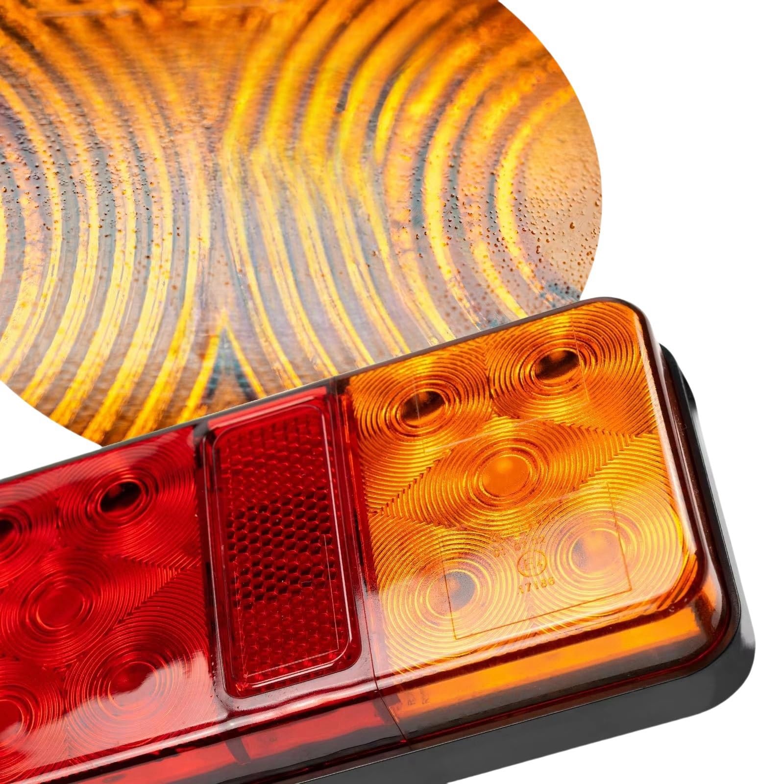 Feu arrière LED pour remorque et caravane universel clignotant rouge
