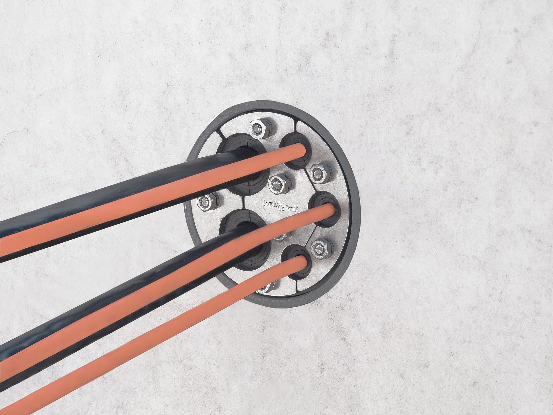 Ringraumdichtung mit Segmentringtechnik 100 mm, für 2x8-30 und 3x4-16,5 Kabel/Rohre, HRD100 SG, Mauerdurchführung