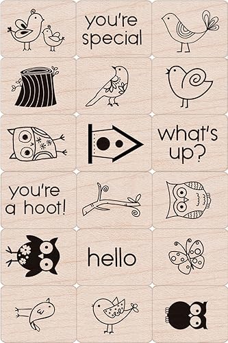 Vista 10 de Hero Arts LL376 Ink 'n' Stamp Juegos de madera, estampados de animales