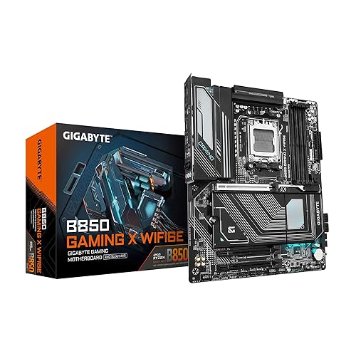 GIGABYTE B850 Gaming X WIFI6E AMD AM5 LGA 1718 Motherboard, ATX, DDR5, 3X M.2, PCIe 5.0, USB-C, WIFI6E, 2.5GbE LAN, EZ-Latch, 5-Year Warranty - ATX - B850|G|M.2 x3|WIFI6E