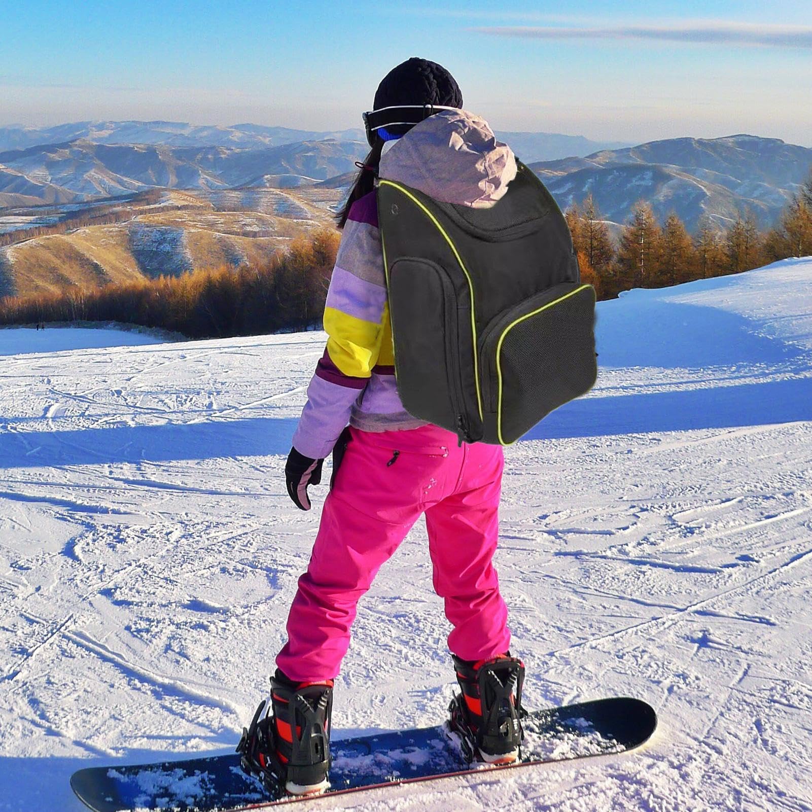 Torby na buty narciarskie Duża pojemność torby na buty narciarskie, schowek na snowboard, wodoodporny plecak na kask i podróże w góry torba bagażowa