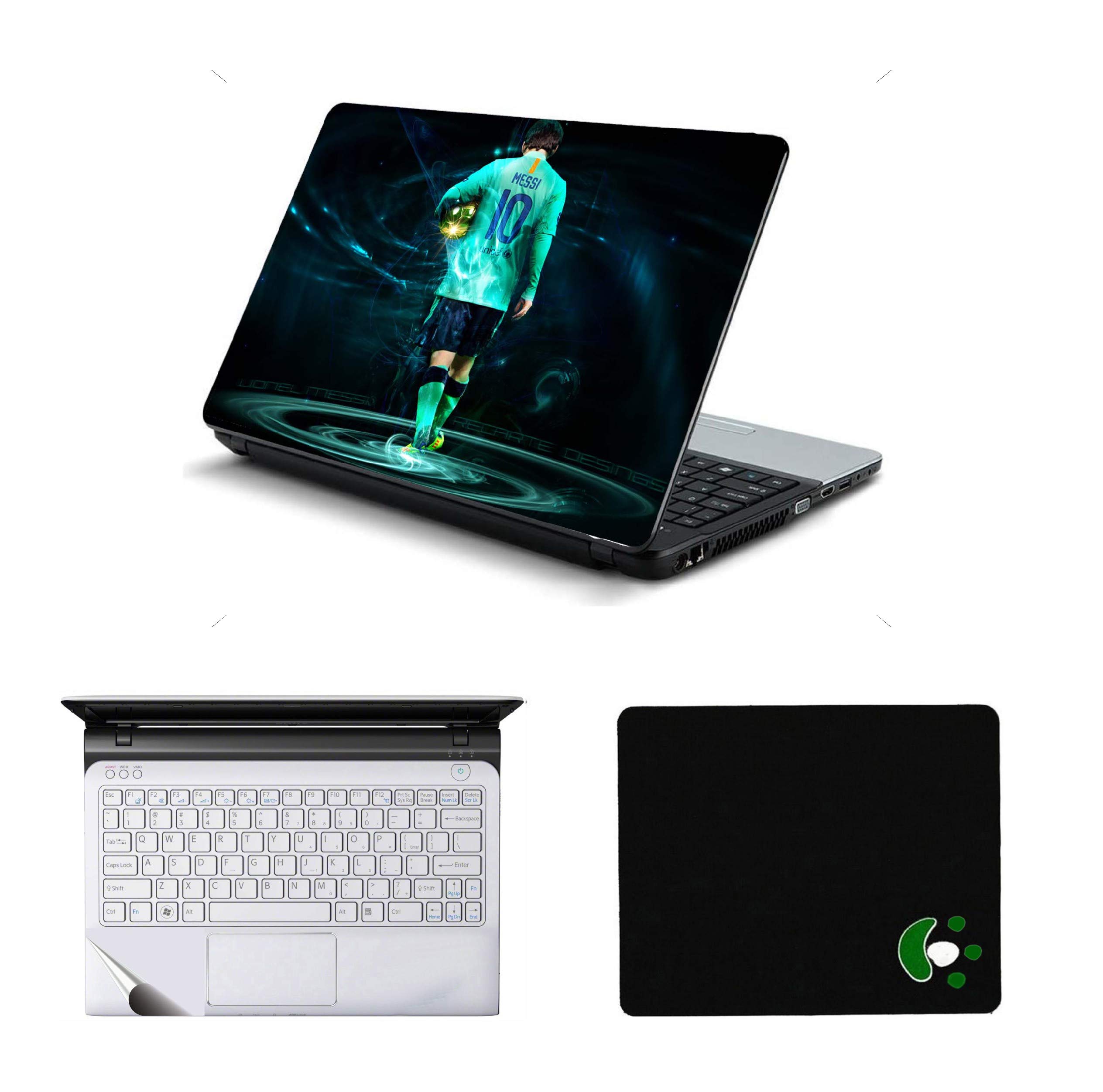 StickerKing 3in1 Laptop Accessories Combo 15.6 Inch Lionel Messi Laptop Skins Stickers, Mouse Pad and Palmrest Skin for HP-DELL-Lenovo-Asus-Acer Laptops || Notebooks (B08SJCD8V4) Amazon Price History, Amazon Price Tracker