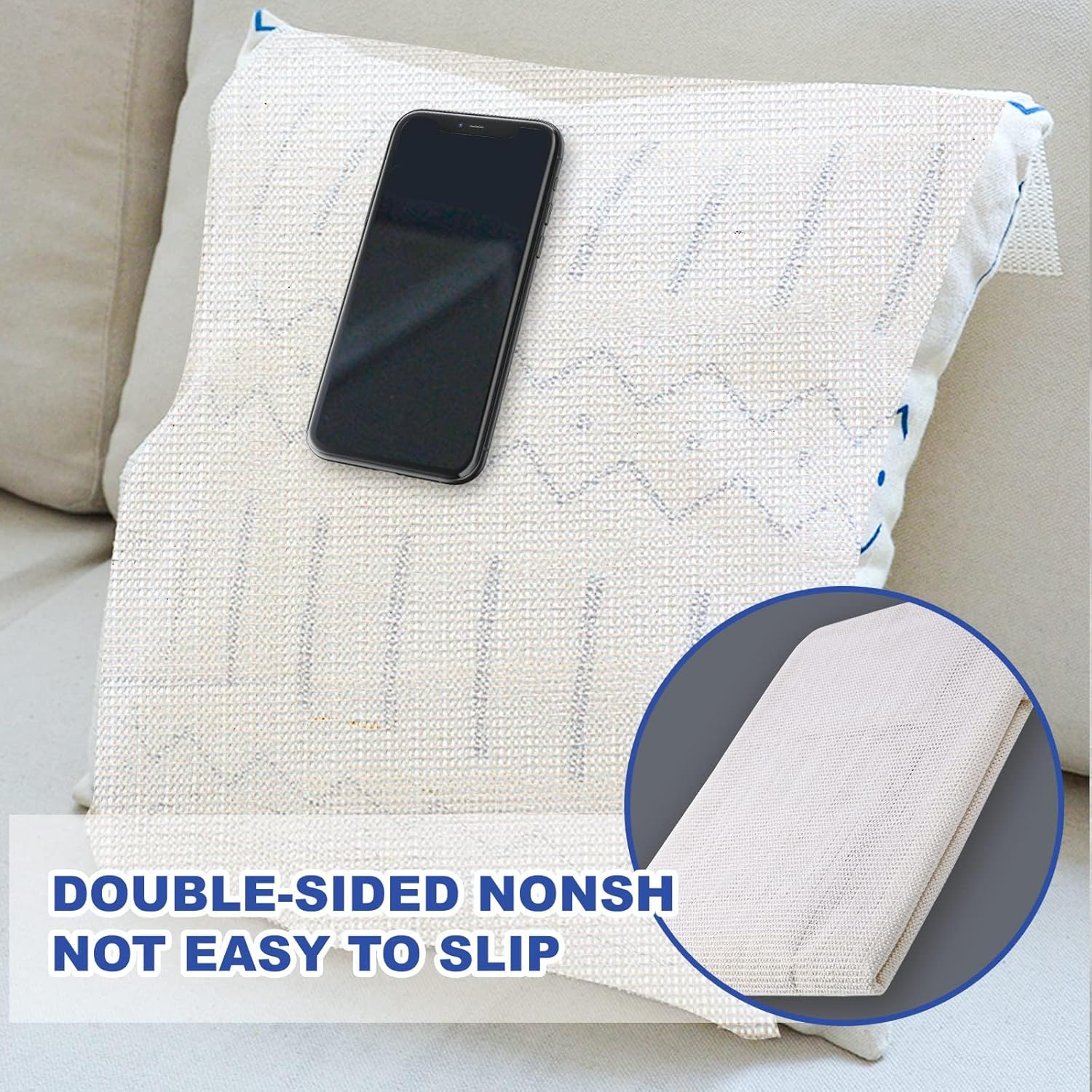 Non-Slip Mattress Gripper, Prevents Sliding for a Secure Sleep, Grips Beds, Sofa Cushions, and More - Customizable & Easy to Trim