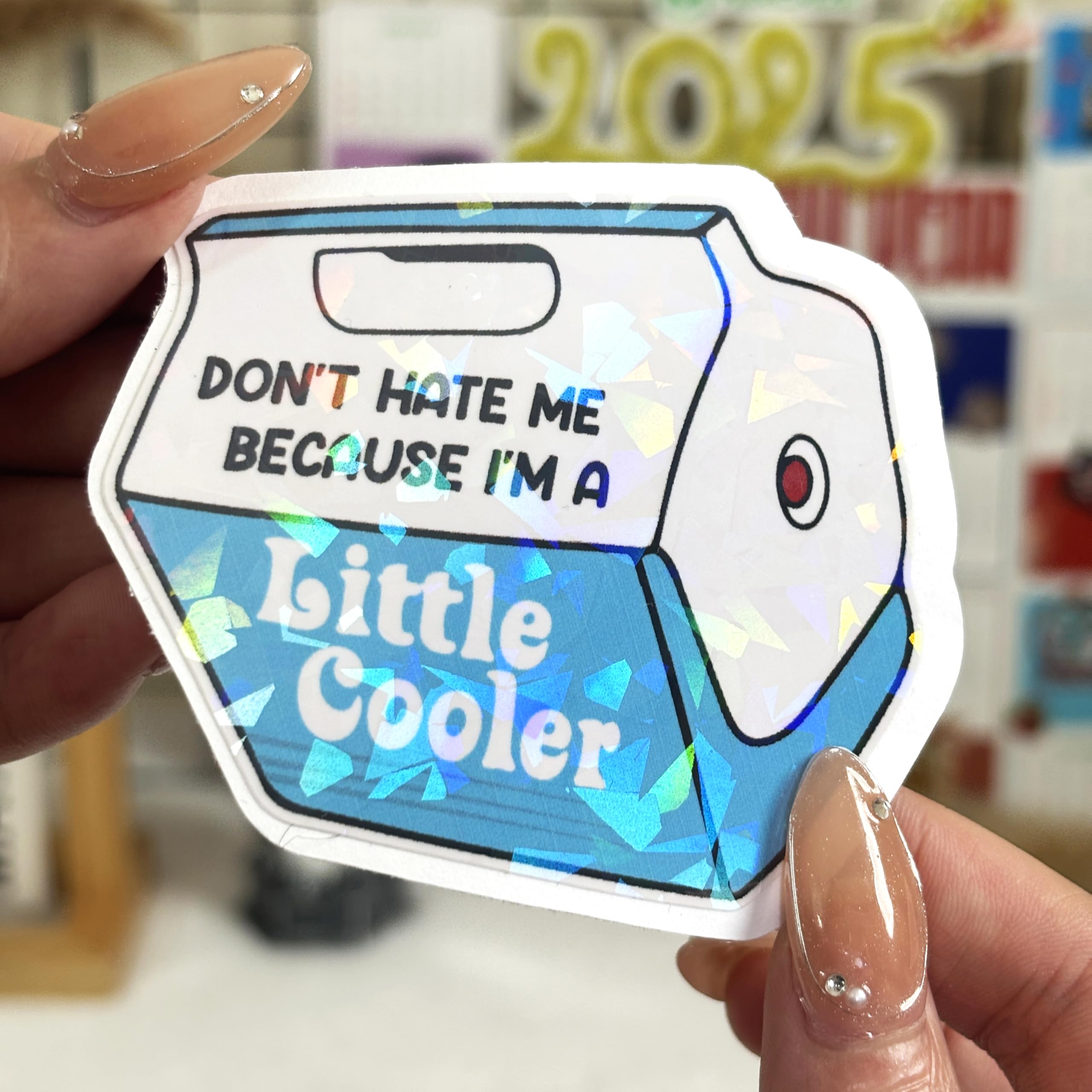Pegatinas Dont Hate Me de juego de palabras para decorar tu coche o archivador de oficina