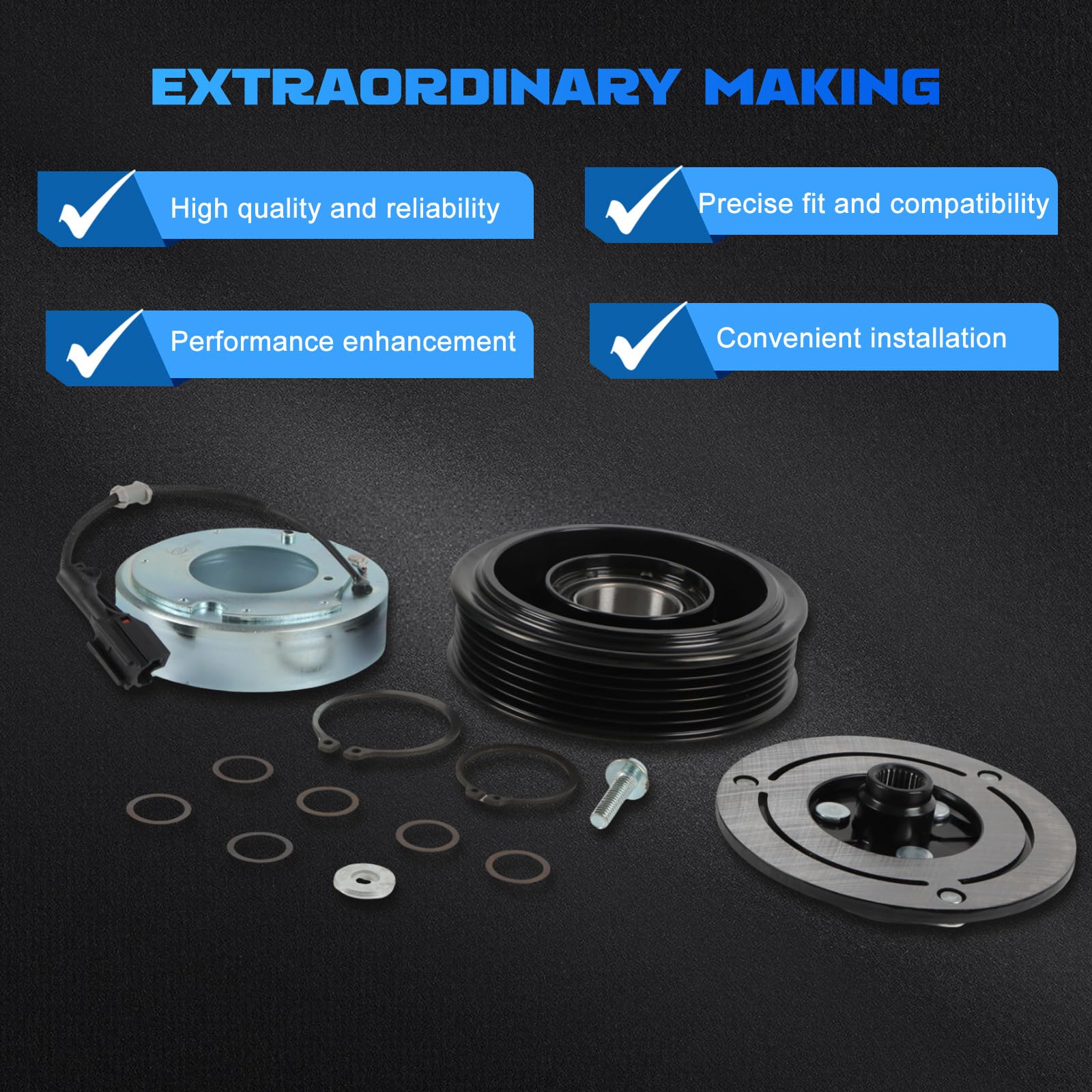 A/C Compressor Clutch Kit - Subaru Forester 2014-2018 -4 A/C Compressor Clutch Kit - Subaru Forester 2014-2018 -4