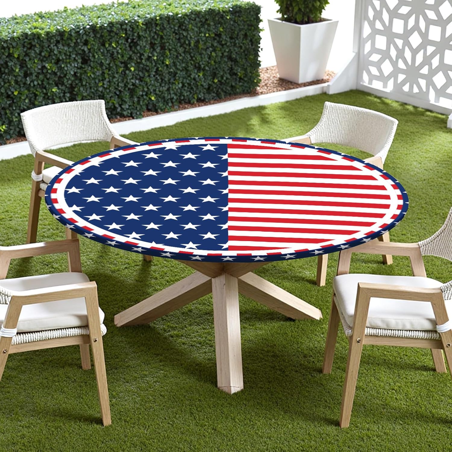 Toalha de mesa patriótica redonda com borda elástica, resistente à água, 4 de julho, bandeira americana Memorial Day para mesas encontradas de 101 a 111 cm, toalha de mesa… em promoção! Veja a oferta e mais achadinhos de Linhas, Kits & Presentes 5 Hoje é o melhor dia para comprar Toalha de mesa patriótica redonda com borda elástica, resistente à água, 4 de julho, bandeira americana Memorial Day para mesas encontradas de 101 a 111 cm, toalha de mesa… com aquele preço maroto! Promoção! Aproveite a oferta! 5